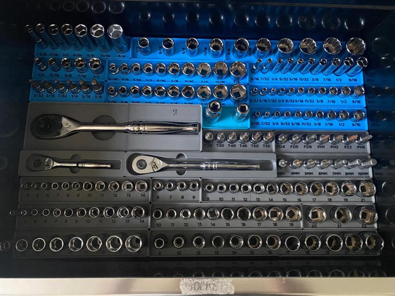Gridfinity Husky Metric Socket Organizers