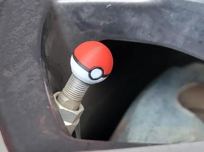 Pokémon Poké Ball Valve Cap - Car and Bicycle