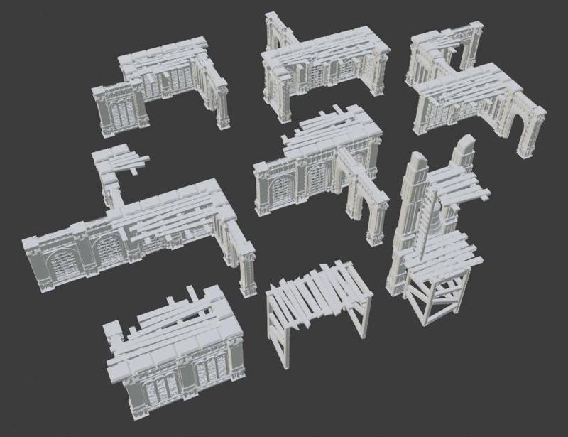 Fantasy Ruins - Basic Modular Building Blocks