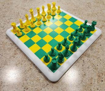 Modular Puzzle Piece Chess Board 