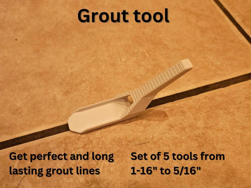 GROUT COMPACTING AND FINISHING TOOL