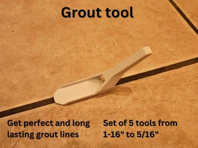 GROUT COMPACTING AND FINISHING TOOL