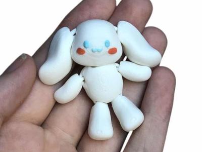 CinnamoRoll Sanrio Fidget Keychain Kawaii Flexi