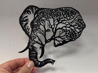 Decor elephant tree of life
