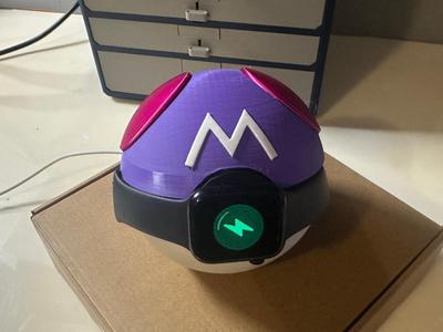 Pokemon MasterBall Apple Watch charging stand