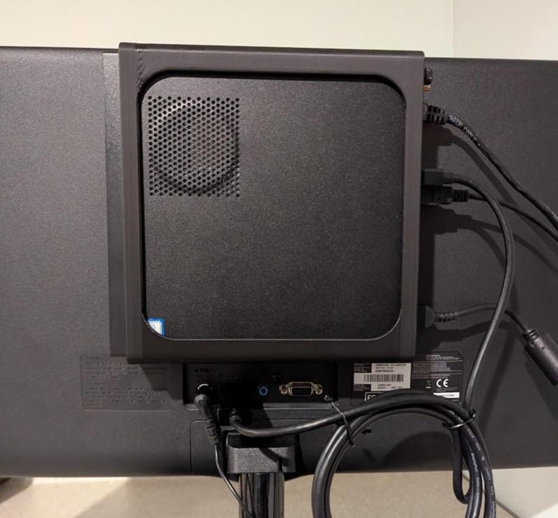 VESA Mount for Lenovo & Dell Tiny PCs (75 / 100mm)