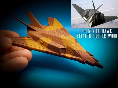 F-117 NIGHTHAWK - STEALTH FIGHTER WOOD
