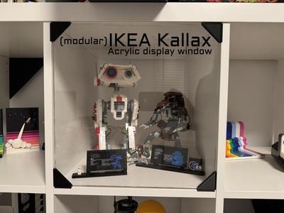 Modular IKEA Kallax acrylic display window