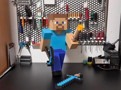 Large Minecraft Steve