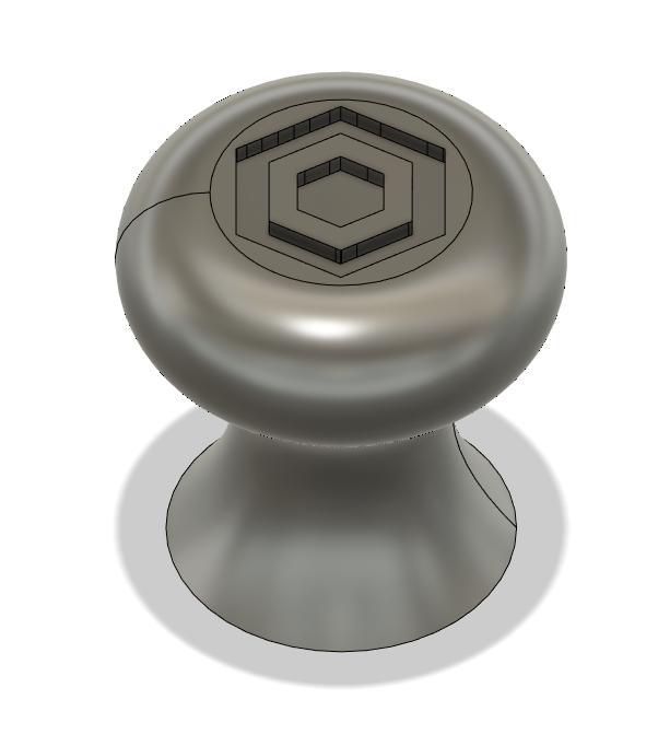 Replacement cabinet door knob