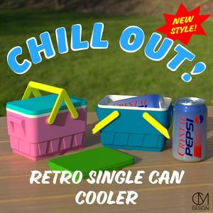 Retro Single Can Picnic Cooler