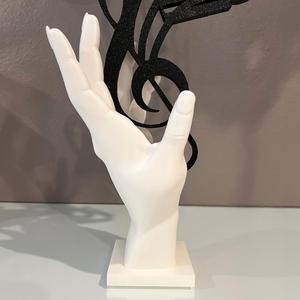 Harmonious Touch: A Symphony in Sculpture - Musical Hand Sculpture STL File - NO AMS - COMMERCIAL