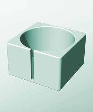 CS162-110-S Stackable slotted component box for creative makers