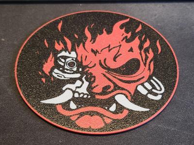 Cyberpunk Samurai coaster
