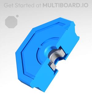 Mid-Print Nut - Weight Bearing Snap - M4