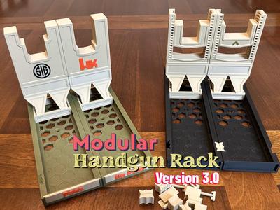 Modular Pistol Rack and Storage v3.0