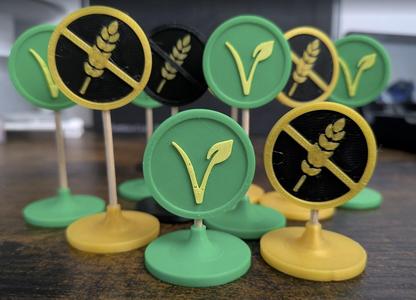 Vegan Gluten Free Food Signs