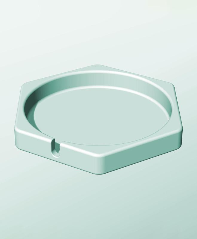 CH162-25-S Modular stacking slotted container for home decor