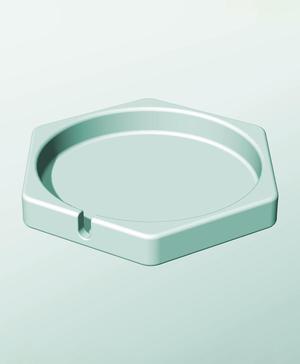 CH162-25-S Modular stacking slotted container for home decor