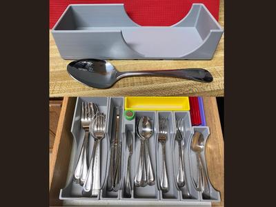 6x2x60mm Gridfinity Silverware Tray