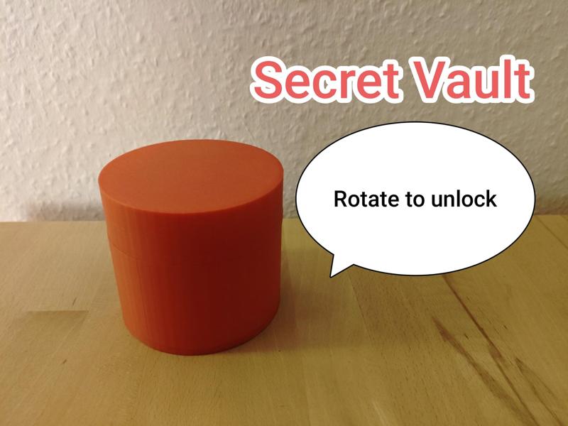 Safe with Secret Opening Mechanism