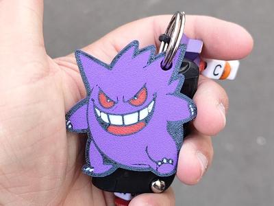 Multicolor Gengar Pokémon Keychain