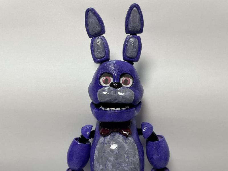 Bonnie - FNAF Posable Figure Pipe-cleaner Model