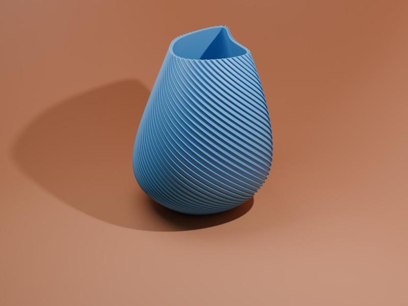 Tall Vase Free Form