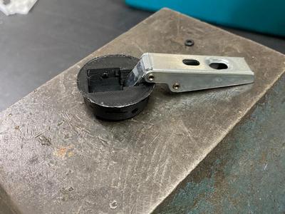 Door hinge, East German wall unit door hinge
