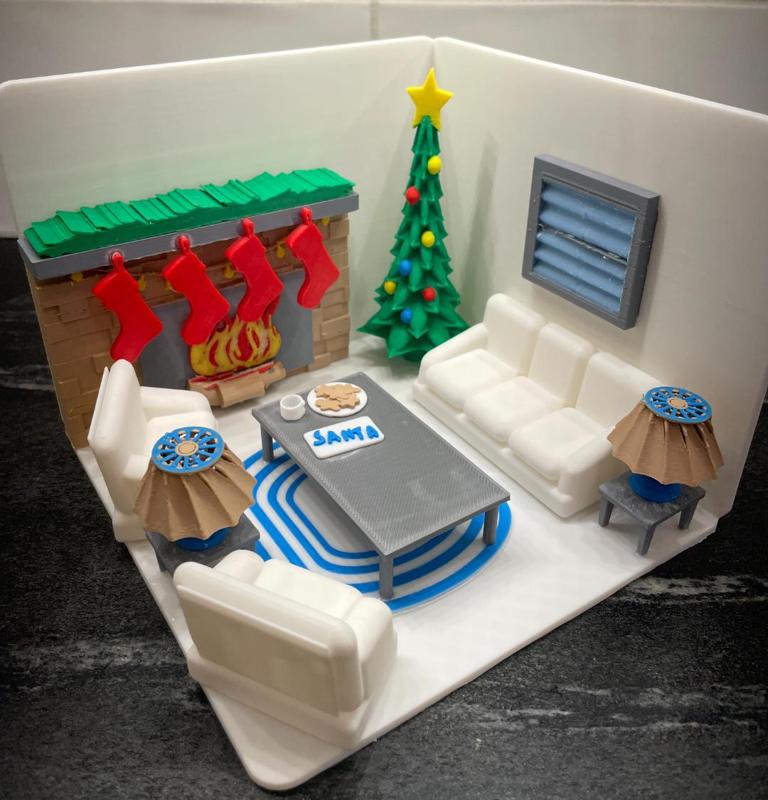 Warm Christmas Eve Scene