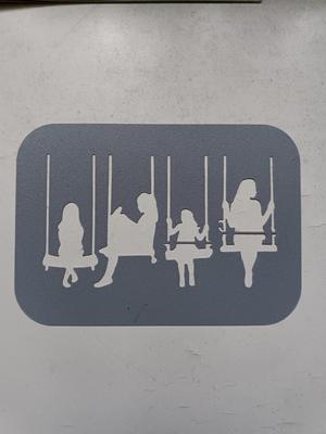 4x Swing girls - Stencil