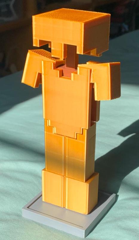 Minecraft armor stand with armor