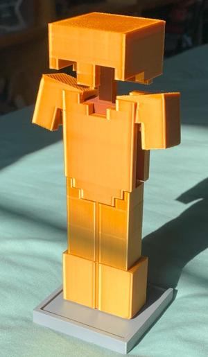 Minecraft armor stand with armor