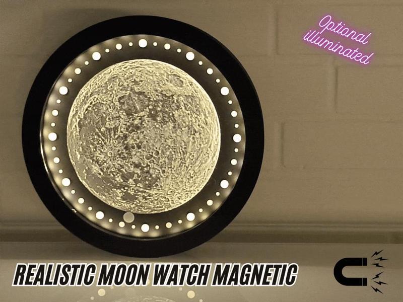 Realistic Moon Watch optional with LED