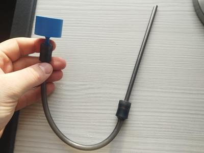 Milk tube cleaning adapter 