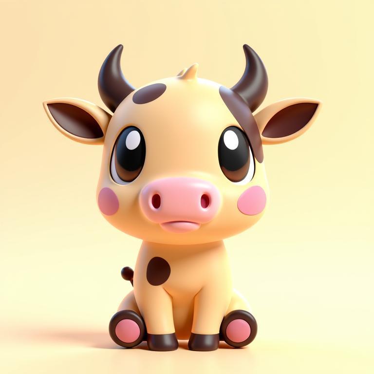 Cute Cow Figurine for AMS!
