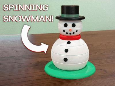 Spinning Snowman Children's Toy | Fine Motor