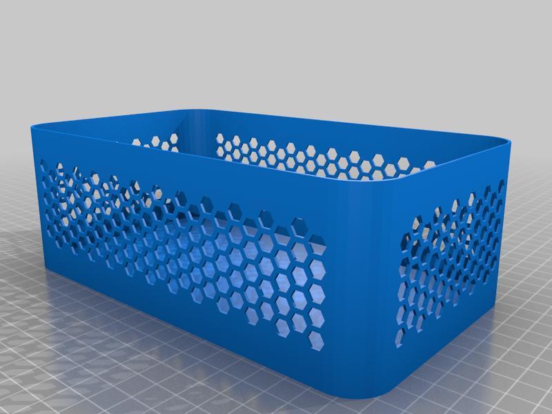 Honeycomb box with rounded corner - customisable