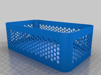 Honeycomb box with rounded corner - customisable