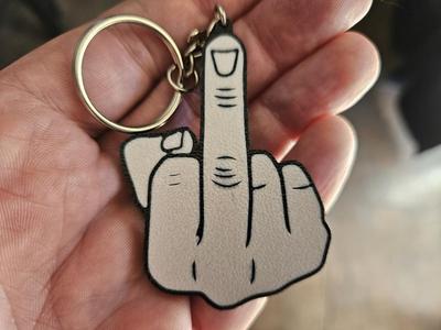 Middle Finger Keychain - 2 Sizes