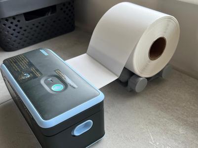 label roll holder for label printer