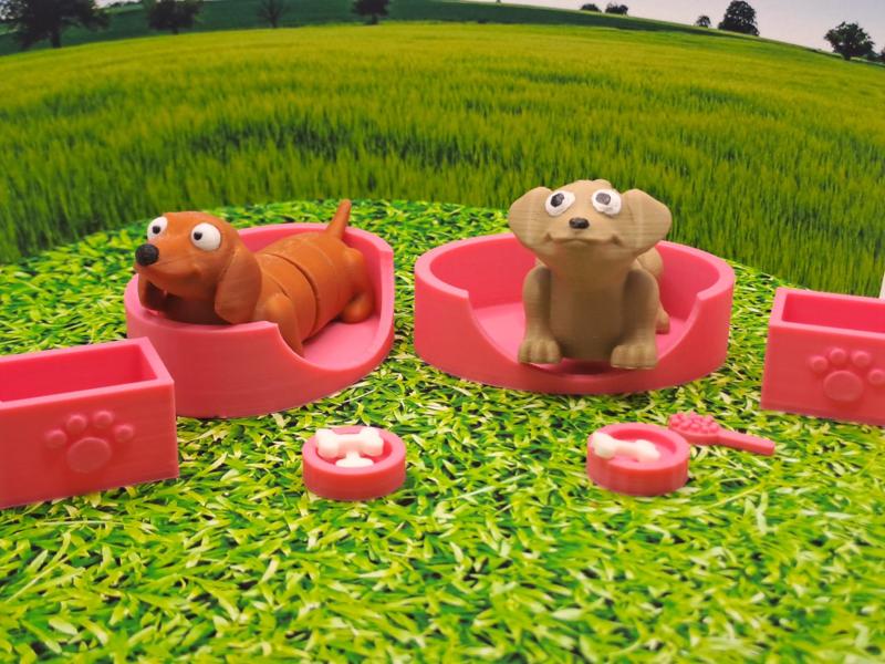 Cute pet bed playset