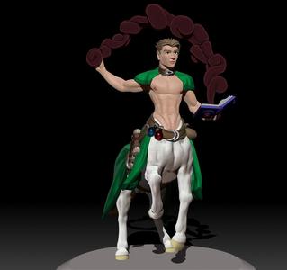 Caedes the centaur Wizard