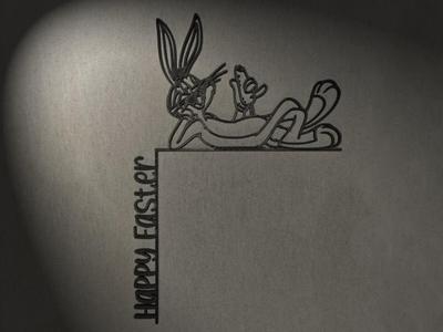 Bugs Bunny Happy Easter door corner decor
