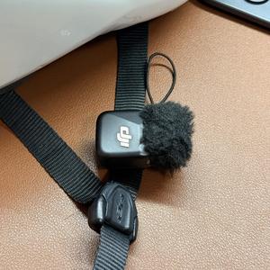 DJI Mic Mini magent mount on helmet strap