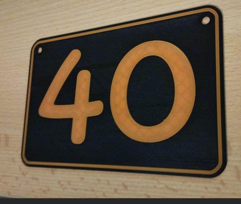 Schilder Hausnummern 11 - 20 house numbers 11 - 20