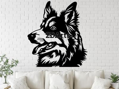 Shepherd Dog Head – STL for 3D & Laser Cut