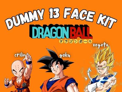 Dummy 13 face kit Dragon Ball