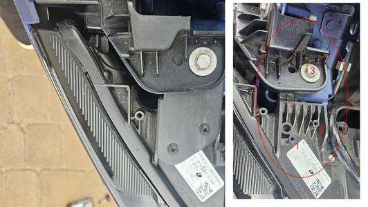 Jaguar F-Type Headlight Repair Bracket. 