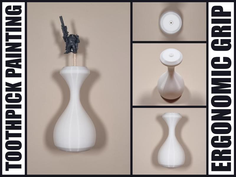 Toothpick Painting Ergonomic Grip Painting Handle